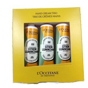 L'Occitane Limited Edition Citron Luminciana Hand Cream 30ml X 3 NEW
